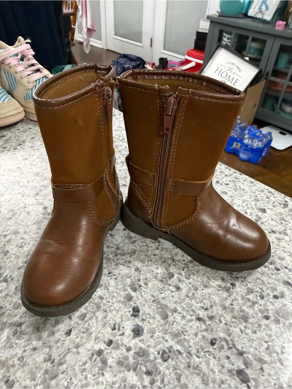 Carter's Brown Kids Side-Zip Riding Boots